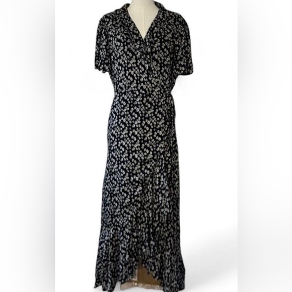 Lost +Wander Floral Frenzy Boho Wrap Dress size Large - Picture 3 of 6